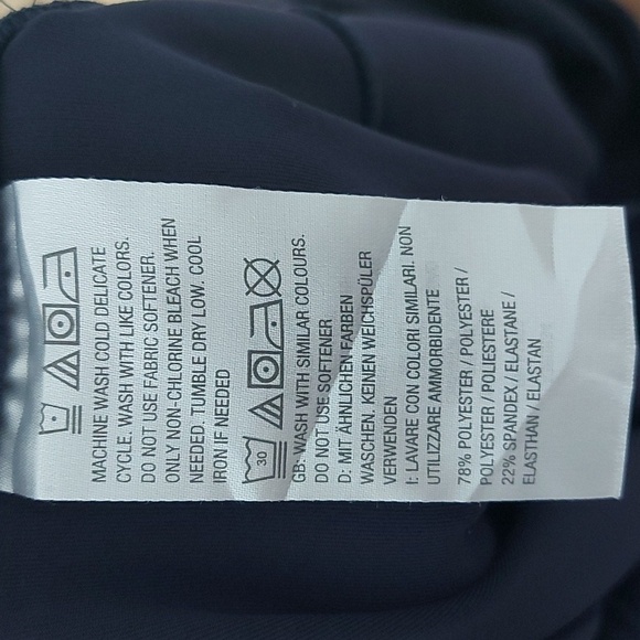 Zuda Z Move Cropped Skirted Legging Back Zip Pocket Navy Size XL - Picture 8 of 8